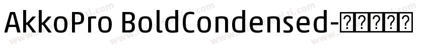 AkkoPro BoldCondensed字体转换